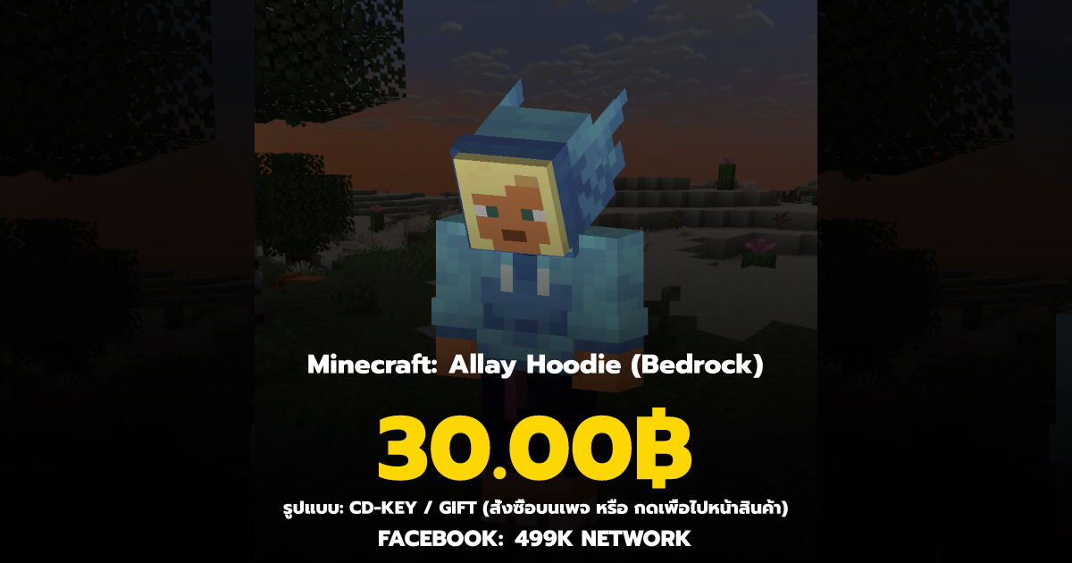จำหน่าย Key Minecraft: Allay Hoodie (Bedrock) ราคา 30฿ ชำระพร้อมเพย์ได้ ...